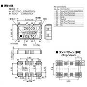 KDS晶振,DSB535SD晶振,5032晶振,1XTR25000VAA